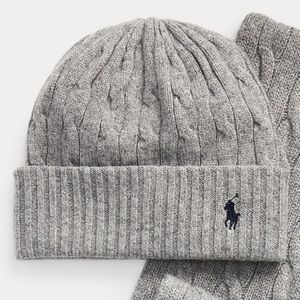 Ralph Lauren Cable-knit Cashmere Beanie